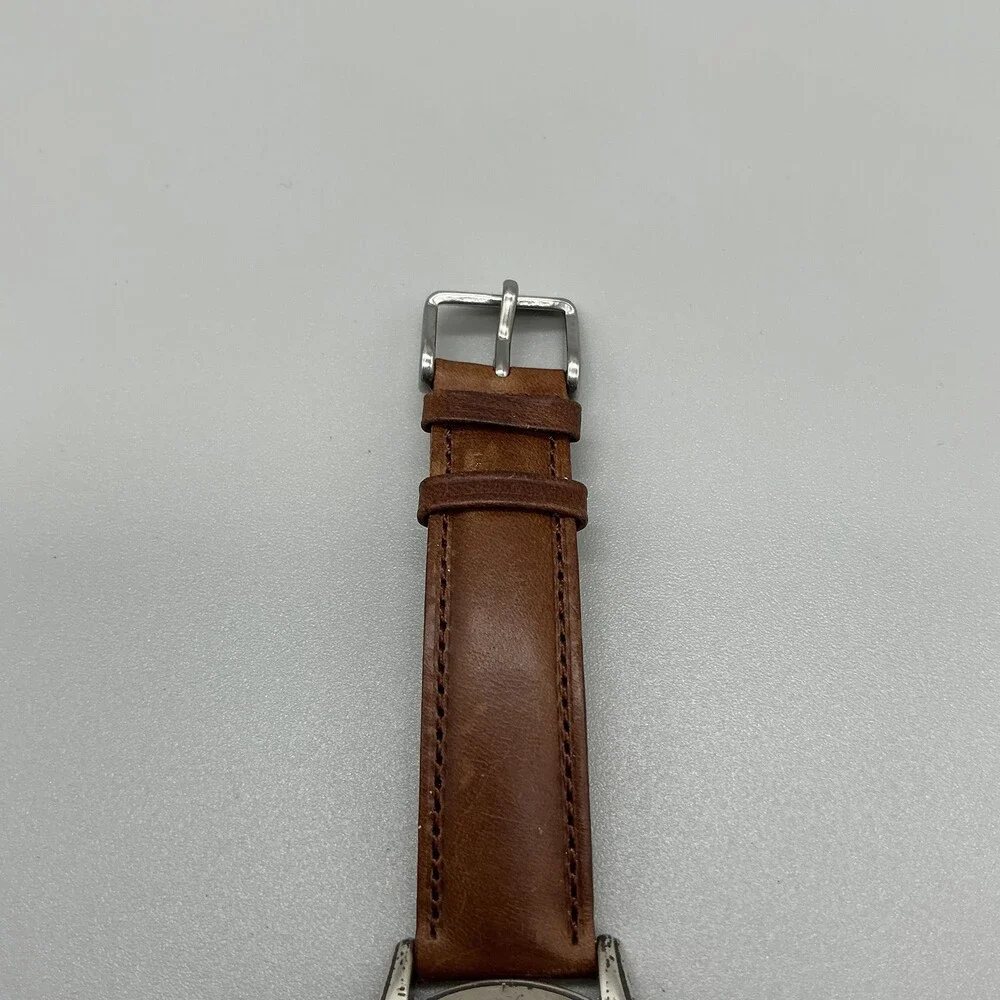 Fossil University Tennessee Mens Watch 35mm T Logo Dial Leather New Battery